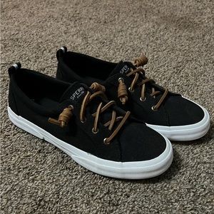 Sperry Crest Vibe Canvas Sneaker Black Women’s